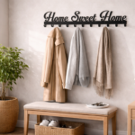 Wieszak na ubrania ścienny "Home Sweet Home" - obrazek 2