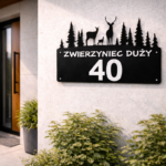 Tabliczka numer domu metalowa zwierze - obrazek 2