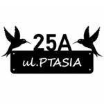 Tabliczka numer domu metalowa koliber