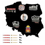 Tablica magnetyczna metalowa mapa polski