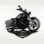 Zegar metalowy z motocyklem