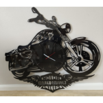 Zegar metalowy z motocyklem - obrazek 3